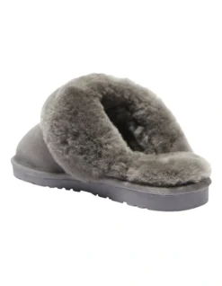 Peggy Grey Suede Slippers -Myer Clothing Shop 903719350 6 720x928