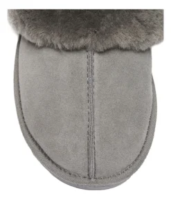 Peggy Grey Suede Slippers -Myer Clothing Shop 903719350 7 720x928