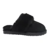 Peggy Black Suede Slippers