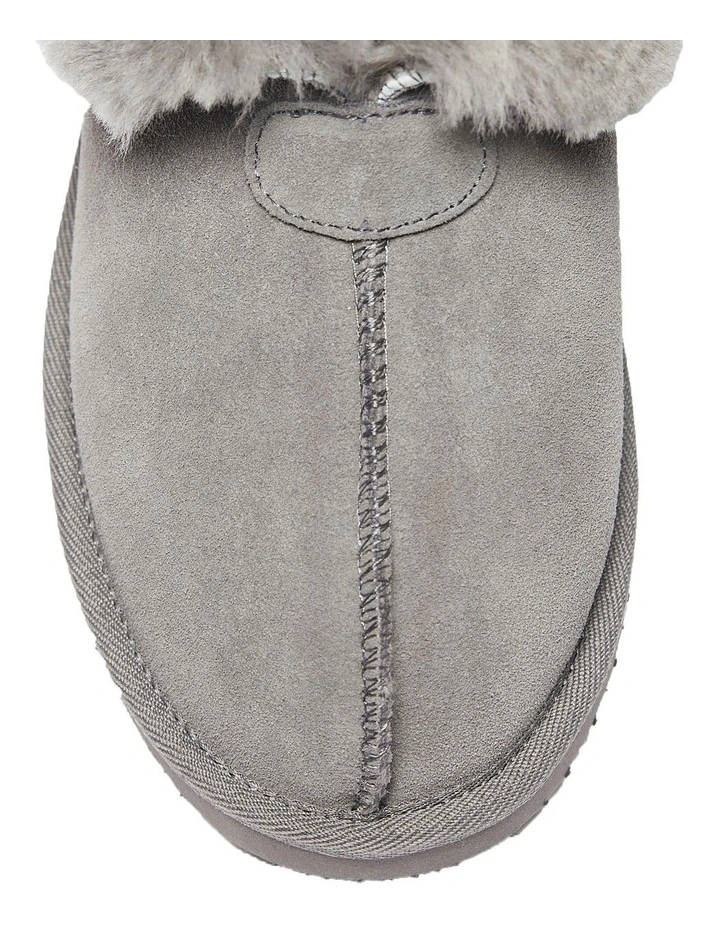 Pixie Grey Suede Slippers 7 Pixie Grey Suede Slippers - Image 7