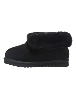 Pixie Black Suede Slippers 9 Pixie Black Suede Slippers -Myer Clothing Shop 903736360 3 720x928