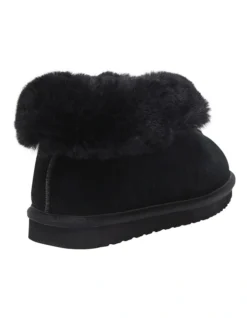 Pixie Black Suede Slippers 10 Pixie Black Suede Slippers -Myer Clothing Shop 903736360 4 720x928
