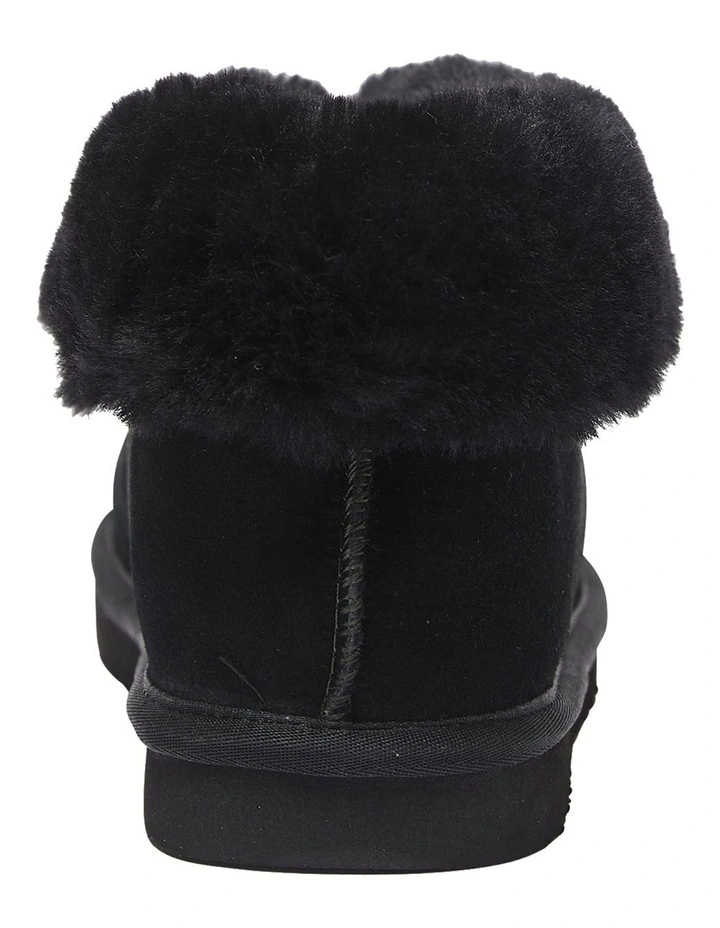 Pixie Black Suede Slippers 6 Pixie Black Suede Slippers - Image 6