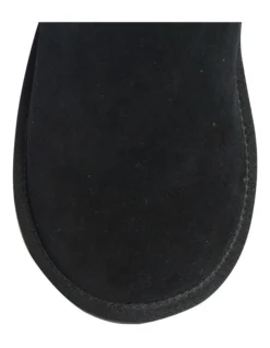 Pillow Black Suede Slippers -Myer Clothing Shop 903823930 7 720x928
