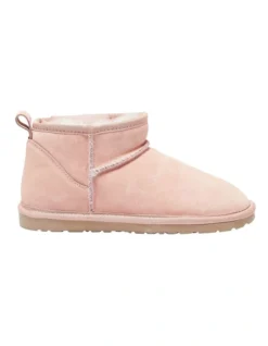 Pillow Pink Suede Slippers