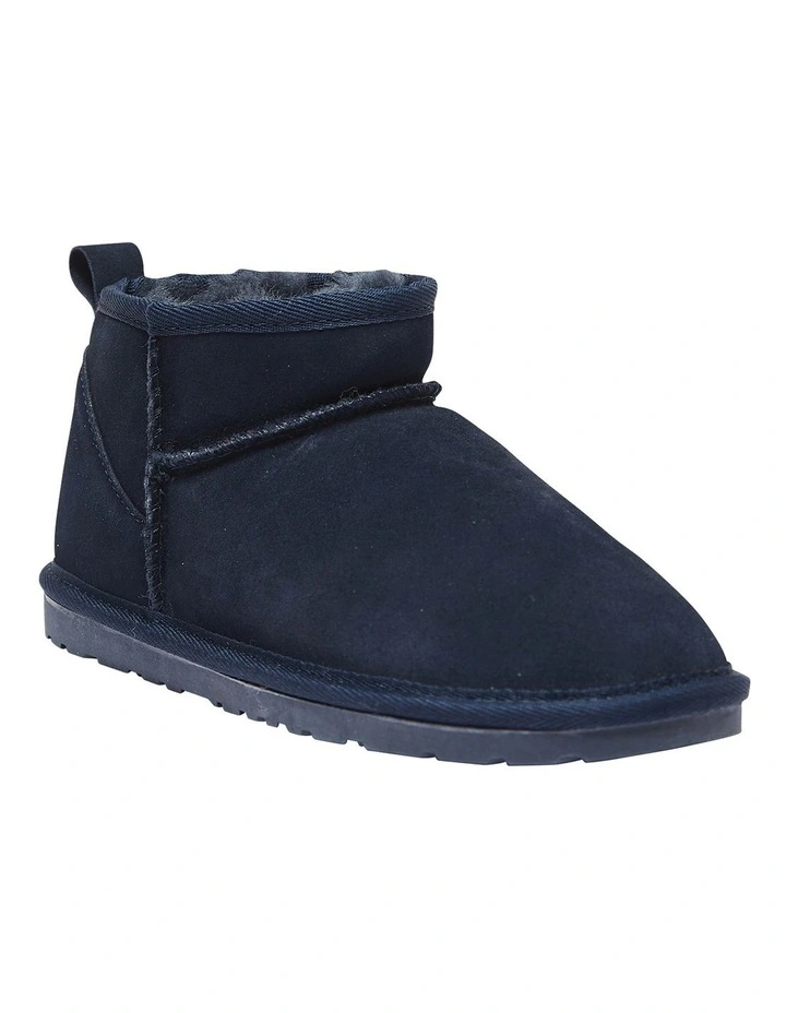 Pillow Navy Suede Slippers 2 Pillow Navy Suede Slippers - Image 2