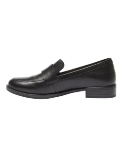 Infinity Flat Shoes In Black Leather -Myer Clothing Shop 903840580 3 720x928