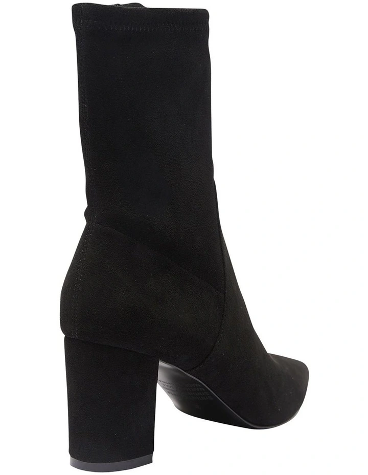Karly Black Stretch Suede Boots 4 Karly Black Stretch Suede Boots - Image 4