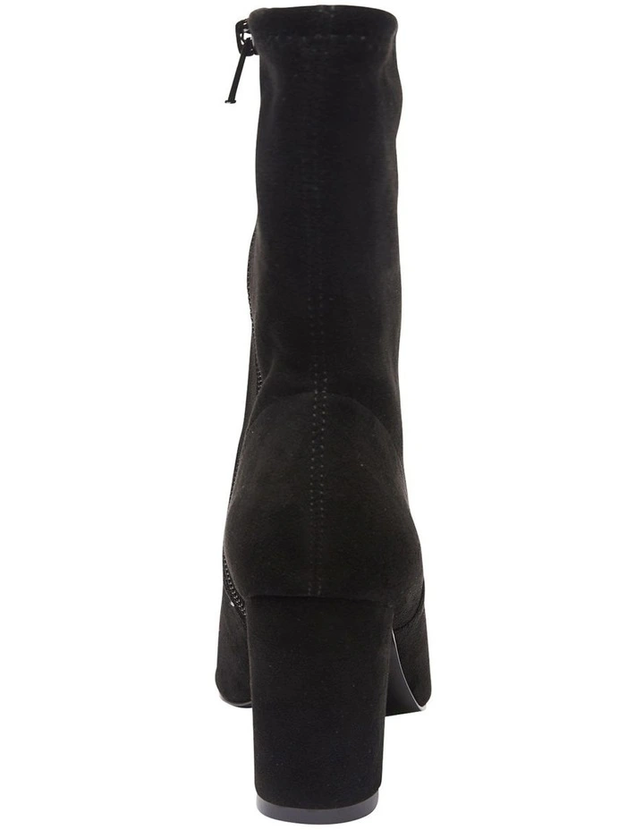 Karly Black Stretch Suede Boots 5 Karly Black Stretch Suede Boots - Image 5