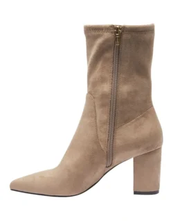 Karly Boots In Taupe Stretch Suede 9 Karly Boots In Taupe Stretch Suede -Myer Clothing Shop 903850390 3 2 720x928
