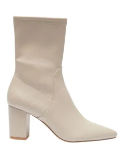 Karly Boots In Nude Stretch