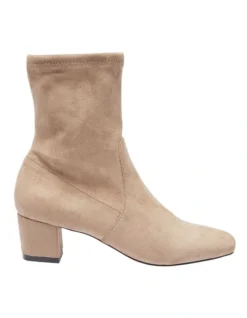 Maddox Taupe Stretch Suede Boots