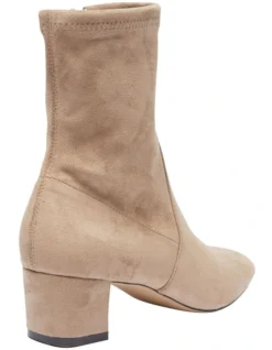 Maddox Taupe Stretch Suede Boots -Myer Clothing Shop 903854440 4 720x928
