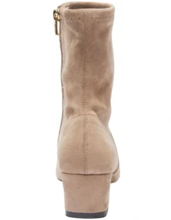 Maddox Taupe Stretch Suede Boots -Myer Clothing Shop 903854440 5 720x928