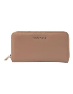 Kristi Leather Wallet In Taupe
