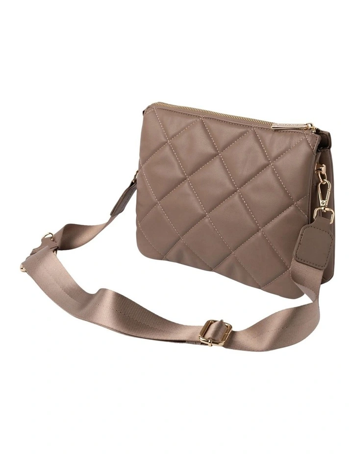 Two-Faced Jessie Crossbody Bag In Taupe 1 Two-Faced Jessie Crossbody Bag In Taupe