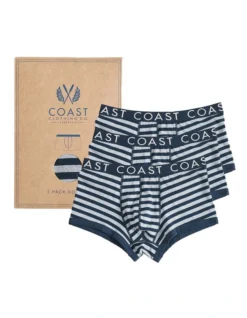3 Navy Stripe Boxers Gift Pack