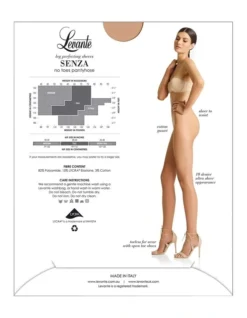 Levante Senza No Toes Pantyhose Tan -Myer Clothing Shop 905238380 905240990 4 720x928