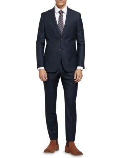 Oxford Hopkins Wool Rich Suit Trousers In Navy -Myer Clothing Shop 905315140 5 720x928