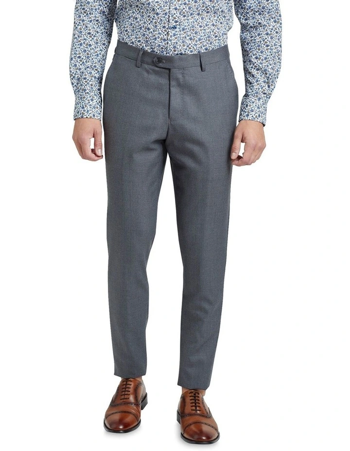 Oxford Byron Wool Stretch Suit Trousers In Grey 1 Oxford Byron Wool Stretch Suit Trousers In Grey