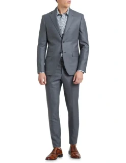 Oxford Byron Wool Stretch Suit Trousers In Grey 10 Oxford Byron Wool Stretch Suit Trousers In Grey -Myer Clothing Shop 905315500 5 720x928