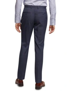Oxford Hopkins Wool Stretch Check Trousers In Navy 8 Oxford Hopkins Wool Stretch Check Trousers In Navy -Myer Clothing Shop 905316040 3 720x928