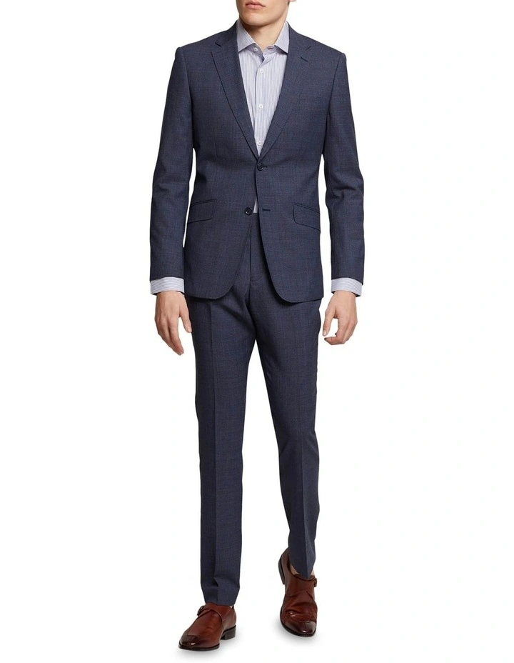 Oxford Hopkins Wool Stretch Check Trousers In Navy 6 Oxford Hopkins Wool Stretch Check Trousers In Navy - Image 6
