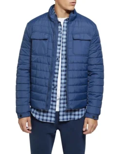 Oxford Marcus Pocket Front Eco Puffa Jacket Blue 10 Oxford Marcus Pocket Front Eco Puffa Jacket Blue -Myer Clothing Shop 905316760 5 720x928