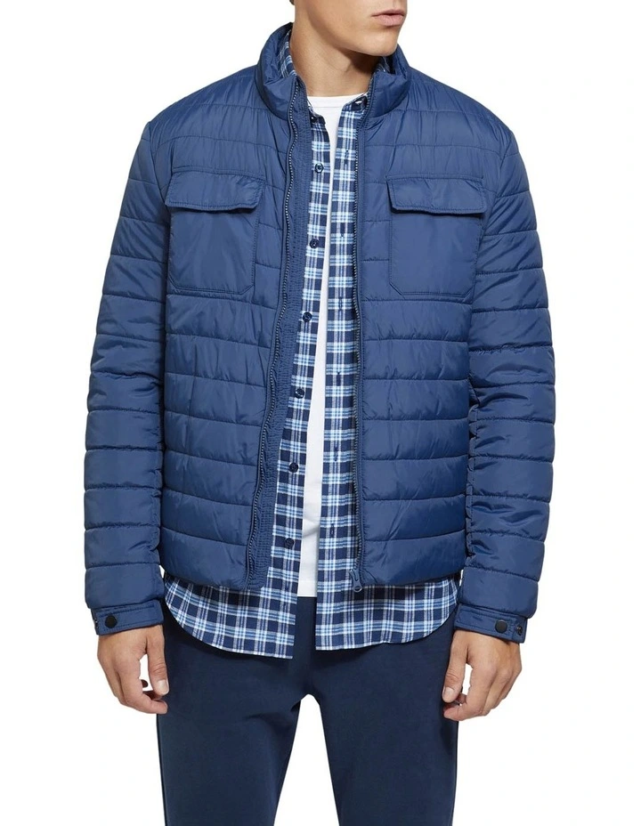 Oxford Marcus Pocket Front Eco Puffa Jacket Blue 5 Oxford Marcus Pocket Front Eco Puffa Jacket Blue - Image 5