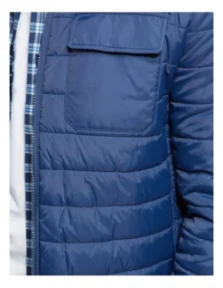 Oxford Marcus Pocket Front Eco Puffa Jacket Blue 11 Oxford Marcus Pocket Front Eco Puffa Jacket Blue -Myer Clothing Shop 905316760 6 720x928