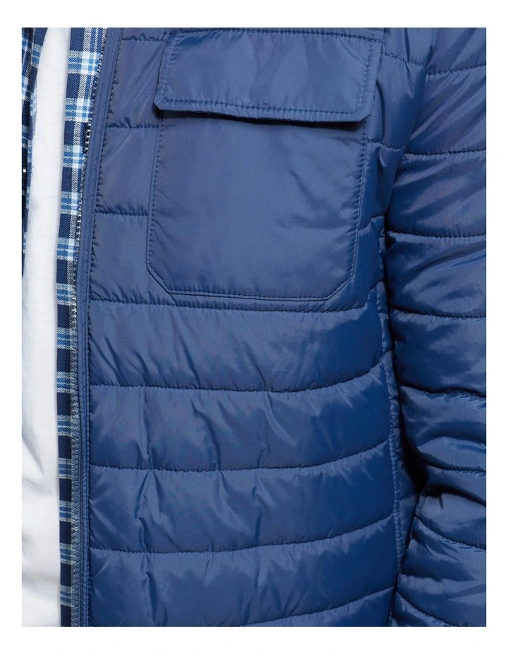 Oxford Marcus Pocket Front Eco Puffa Jacket Blue 6 Oxford Marcus Pocket Front Eco Puffa Jacket Blue - Image 6
