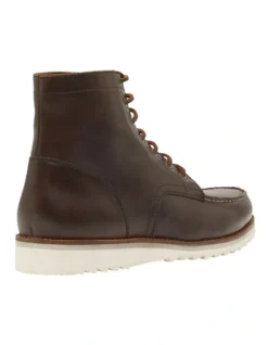 Oxford Elliot Brown Leather Lace Up Boots -Myer Clothing Shop 905319100 3 720x928
