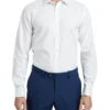Oxford Beckton French Cuff Self Stripe Shirt In White