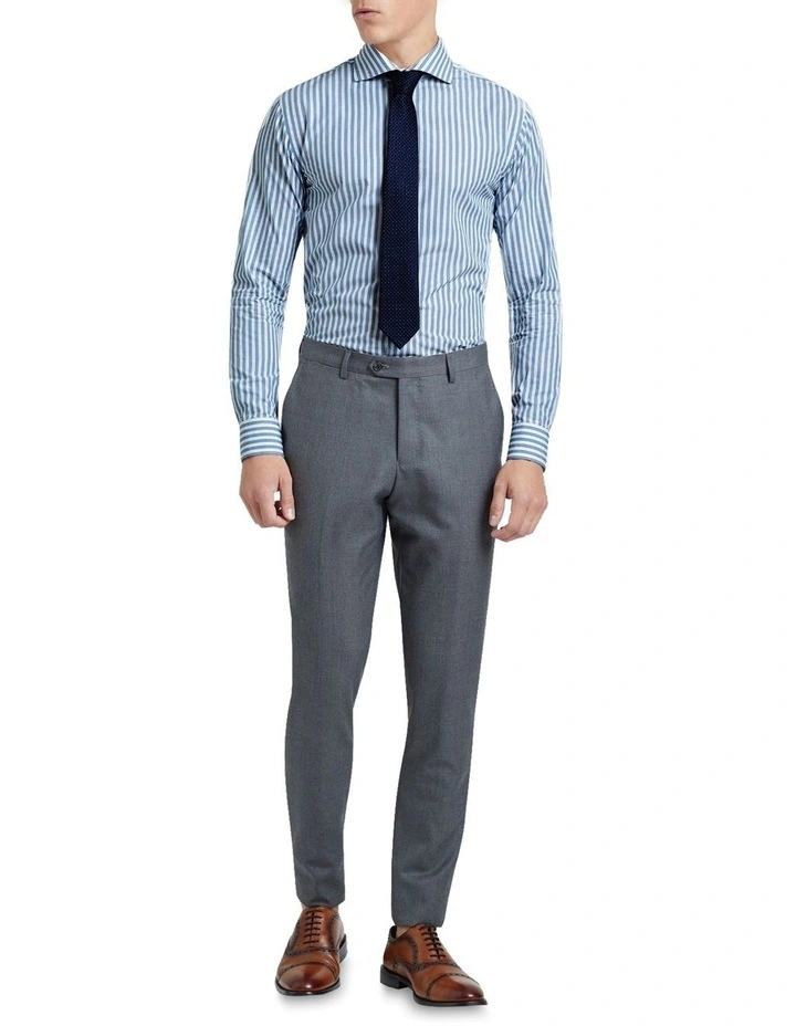 Oxford Trafalgar Striped Shirt In Blue 5 Oxford Trafalgar Striped Shirt In Blue - Image 5