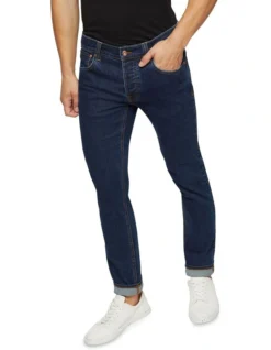 Oxford Marty Stone Enzyme Wash Denim Jeans Blue -Myer Clothing Shop 905622760 4 720x928