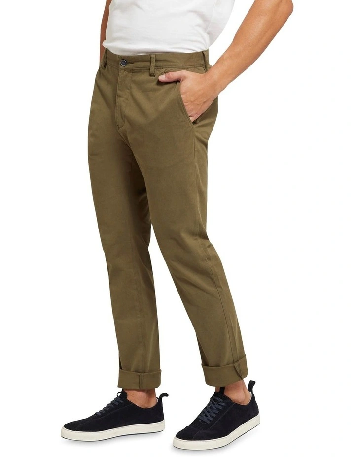 Oxford Danny Casual Organic Cotton Chinos Green 2 Oxford Danny Casual Organic Cotton Chinos Green - Image 2