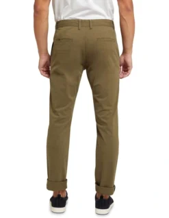 Oxford Danny Casual Organic Cotton Chinos Green 8 Oxford Danny Casual Organic Cotton Chinos Green -Myer Clothing Shop 905624560 3 720x928