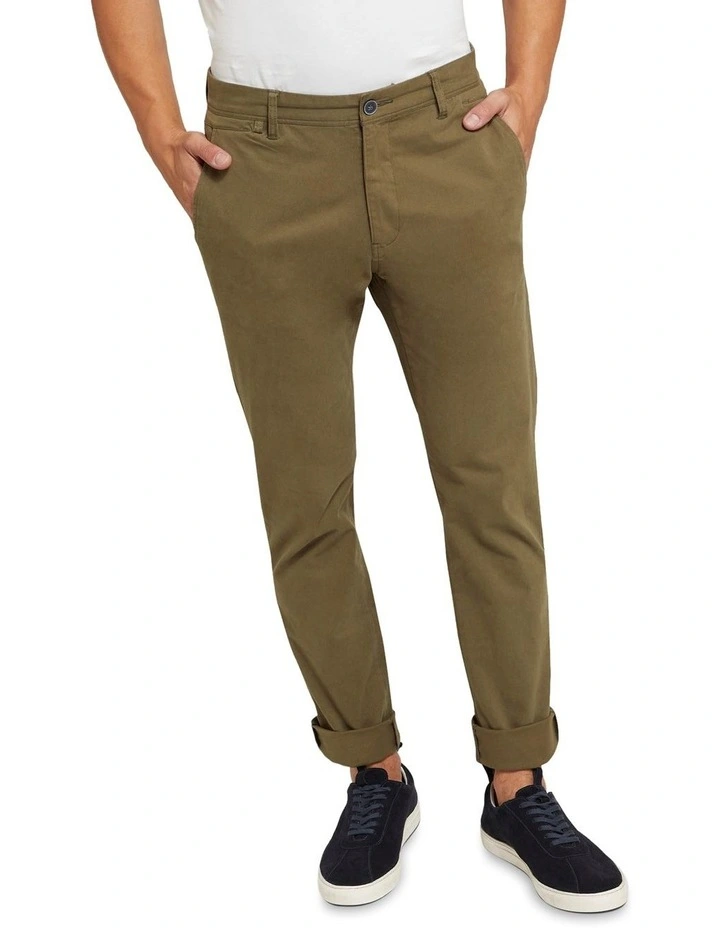 Oxford Danny Casual Organic Cotton Chinos Green 4 Oxford Danny Casual Organic Cotton Chinos Green - Image 4