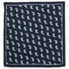 Oxford Paisley Navy Silk Pocket Square