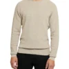 Oxford Sandy Crew Neck Textured Knit Pebble