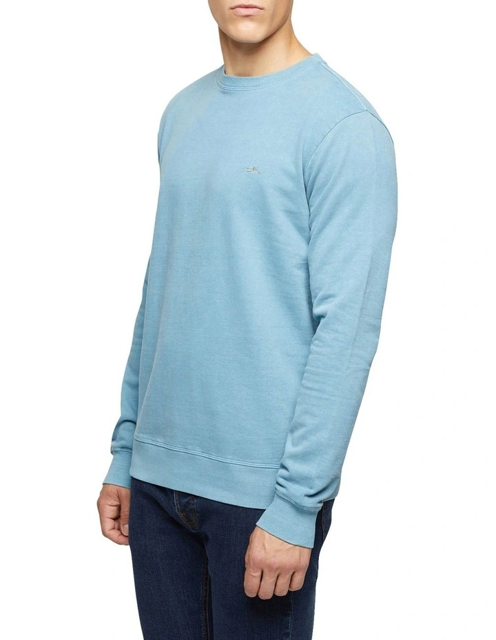 Oxford Lars Jersey Sweatshirt Blue 2 Oxford Lars Jersey Sweatshirt Blue - Image 2