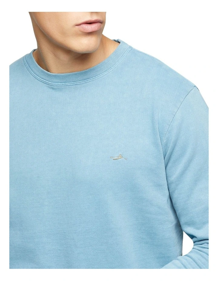 Oxford Lars Jersey Sweatshirt Blue 4 Oxford Lars Jersey Sweatshirt Blue - Image 4