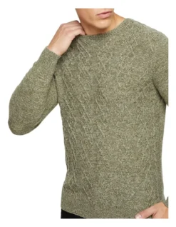 Oxford Rex Cable Knit Green -Myer Clothing Shop 905635450 4 720x928