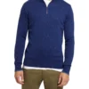 Oxford Micky Donegal Zip Collar Knit Blue