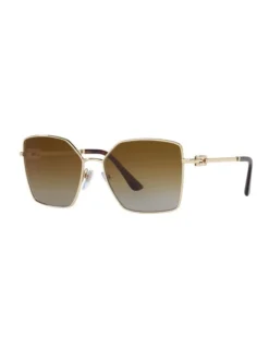 Bvlgari BV6175 Gold Polarised Sunglasses