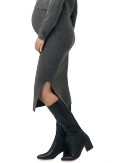 Dani Knit Skirt In Charcoal -Myer Clothing Shop 905980870 3 1 720x928