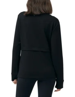 Holly Soft Knit Nursing Jumper In Black 6 Holly Soft Knit Nursing Jumper In Black -Myer Clothing Shop 905981680 3 1 720x928
