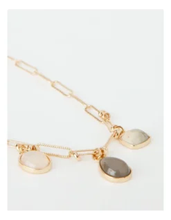 Basque Triple Stone Charm Necklace In Multi -Myer Clothing Shop 906864220 3 1 720x928