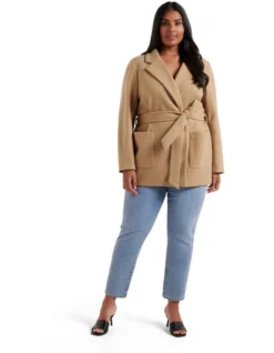 Sarah Wrap Coat Camel -Myer Clothing Shop 906875380 906883480 5 720x928