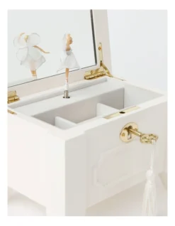 Classic Lock Jewel Box In White -Myer Clothing Shop 906928210 3 720x928